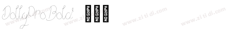 DollyPro Bold字体转换